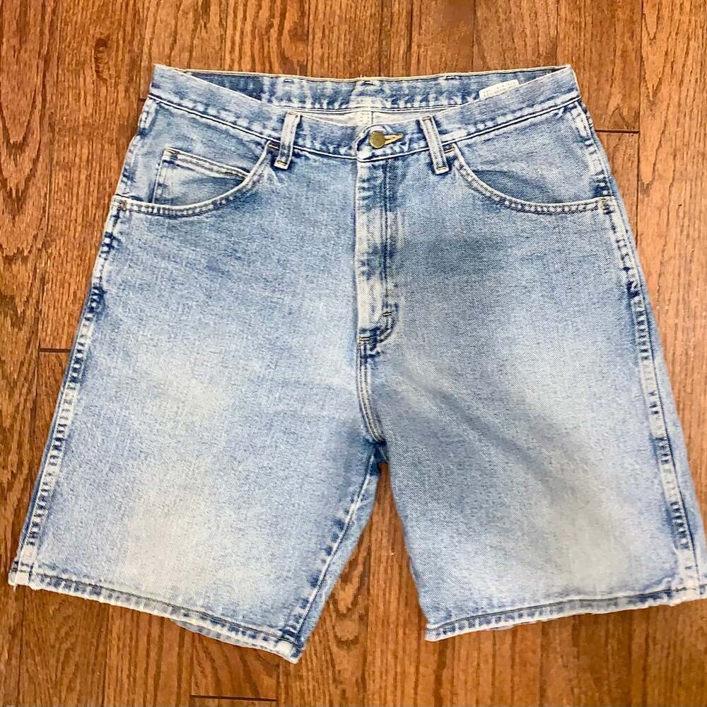 Wrangler‎ Men’s Light Wash Denim Shorts 34